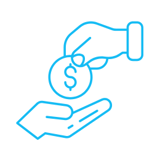 Icon representing financial protection for employees during sickness or recovery.