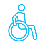 Icon symbolising one-off compensation for employees unable to return to work due to permanent disability.