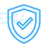 Shield icon with a check mark, representing Welplan Accident and Sickness Protection